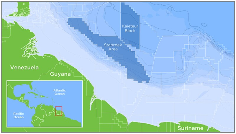 Chevron 합병 예정 Hess의 대규모 가스 매장지 Stabroek 블록